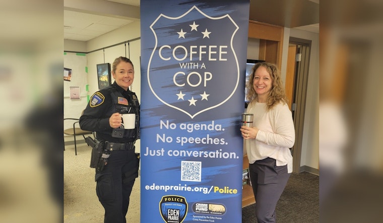 Eden Prairie Residents Engage with Local Law Enforcement at 'Coffee with a Cop' Event