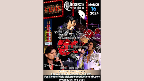 Elvis Tribute Artists to Ignite Nostalgia at 68 Comeback Special in Garland