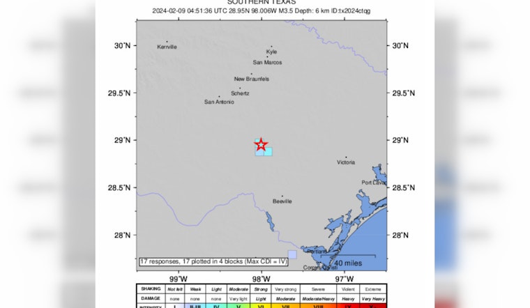 Falls City, Texas Unshaken by Successive Earthquakes, No Damage Reported Near San Antonio