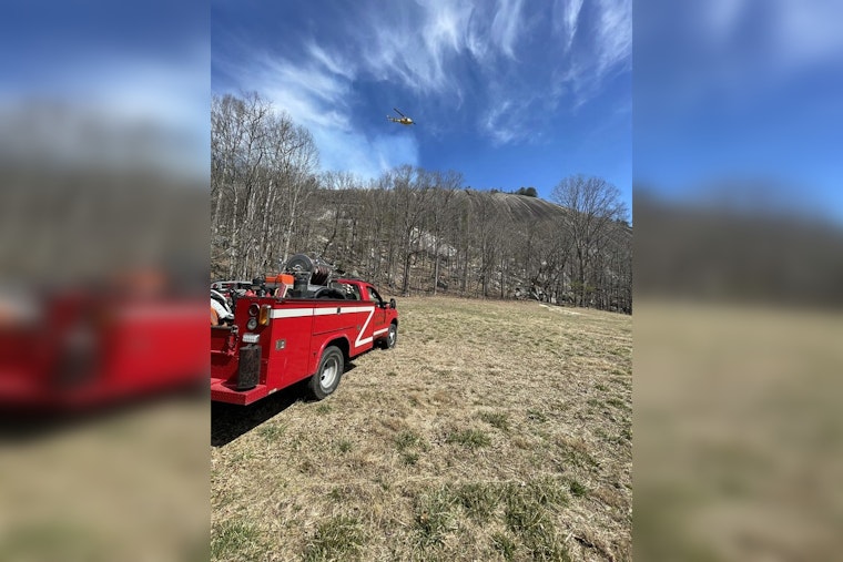 Fire Crews Battle Twin Brush Fires Near Stone Mountain Park, No Structures Threatened