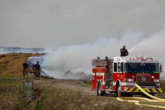 Firefighters Battle Fierce Brush Fire in Palm Beach County, Residents Urged to Take Precautions