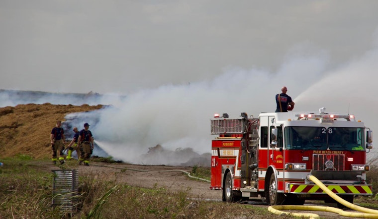 Firefighters Battle Fierce Brush Fire in Palm Beach County, Residents