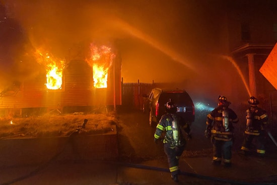 Firefighters Battle Intense Blaze in Medford, Residents Urged to Avoid Pleasant Street Area