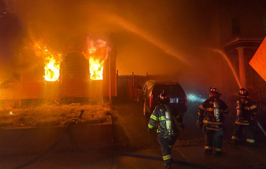 Firefighters Battle Intense Blaze in Medford, Residents Urged to Avoid Pleasant Street Area