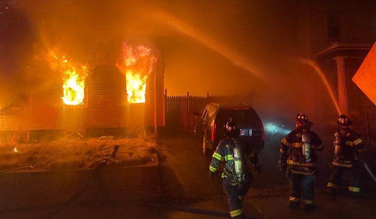 Firefighters Battle Intense Blaze in Medford, Residents Urged to Avoid Pleasant Street Area