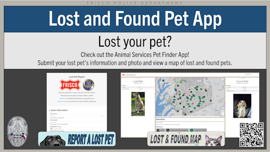 Frisco Unveils Innovative Pet Finder App to Reconnect Lost Pets With Owners
