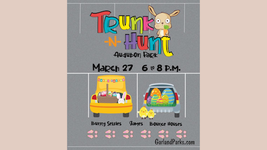 Garland's Audubon Park Introduces 'Trunk -N- Hunt' Easter Event for Family Fun on March 27