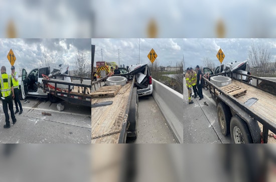 Harris County Constable Deputy Hospitalized After Trailer Strikes Patrol Car During Traffic Stop
