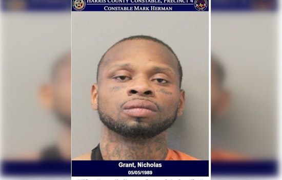Harris County Deputies End High-Speed Chase with Arrest of Suspect Nicholas Grant, Accused of Multiple Felonies