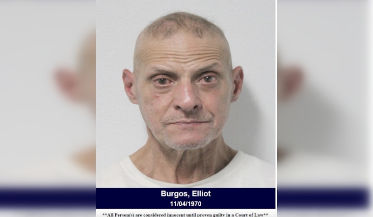 Harris County Law Enforcement Apprehends Elliot Burgos for Narcotics Possession, Open Felony Warrant