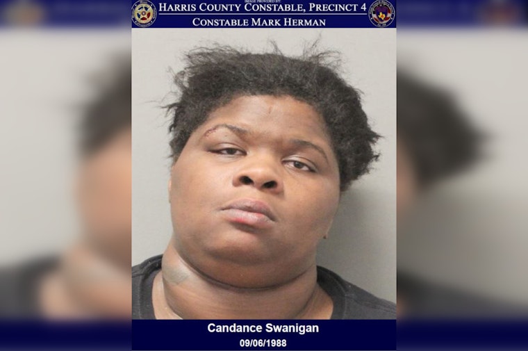 Harris County Woman Arrested for Violent Assault Amidst Disturbance in Timber Forest