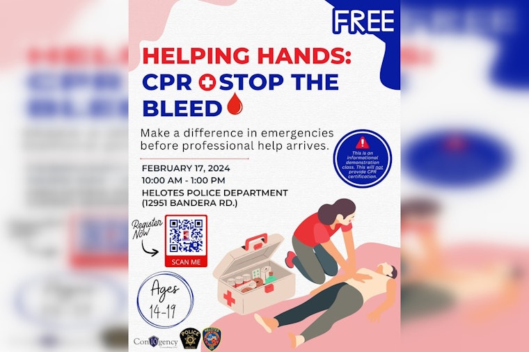 Helotes Empowers Teens with Lifesaving Skills Through 'Helping Hands' CPR and Bleed Control Class