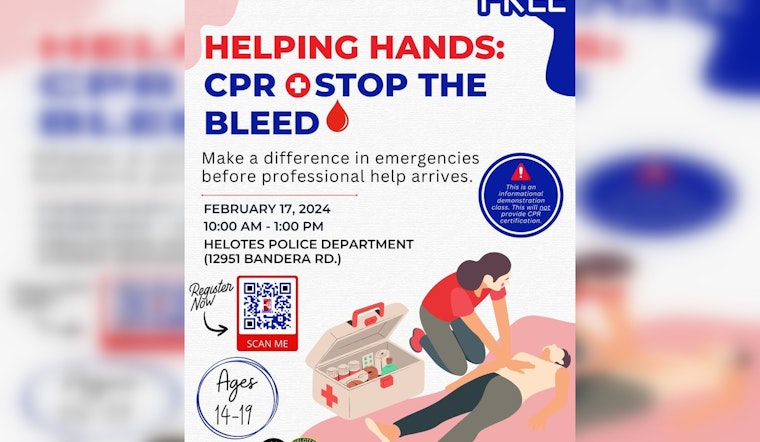 Helotes Empowers Teens with Lifesaving Skills Through 'Helping Hands' CPR and Bleed Control Class
