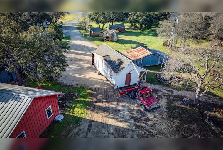 Historic Andrew J. Palm House Relocated as Round Rock Revitalizes Downtown Area