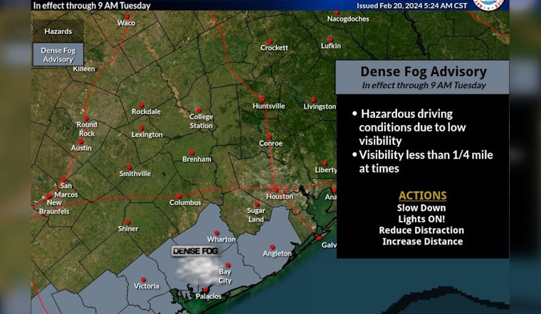 Houston Braces for Foggy Mornings and Severe Weather Threat Midweek According to National Weather Service
