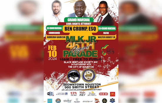 Houston's Rescheduled 46th Annual "Original" MLK Parade to March Through Downtown in February with Benjamin Crump as Grand Marshal