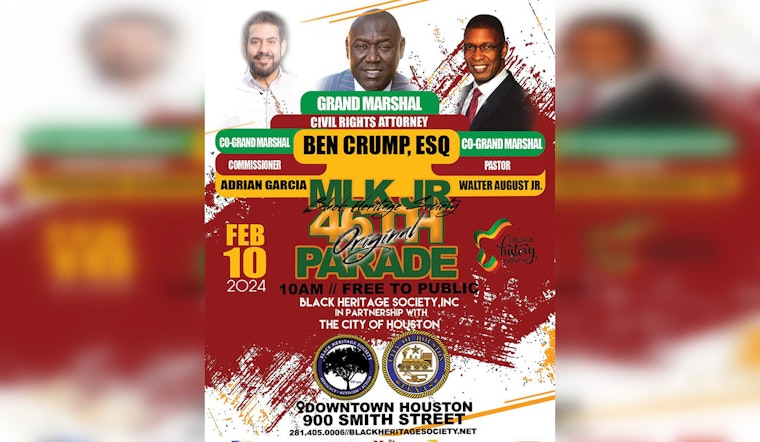 Houston's Rescheduled 46th Annual "Original" MLK Parade to March Through Downtown in February with Benjamin Crump as Grand Marshal