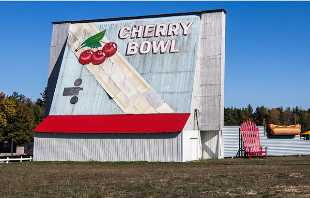 Iconic Cherry Bowl Drive-In Theatre in Honor, Michigan, Listed for Sale Near Traverse City