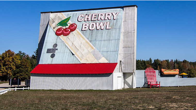 Iconic Cherry Bowl Drive-In Theatre in Honor, Michigan, Listed for Sale Near Traverse City