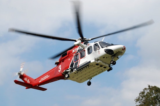 Injured Mountain Biker Airlifted by LAFD Helicopter After Accident on West Mandeville Fire Road