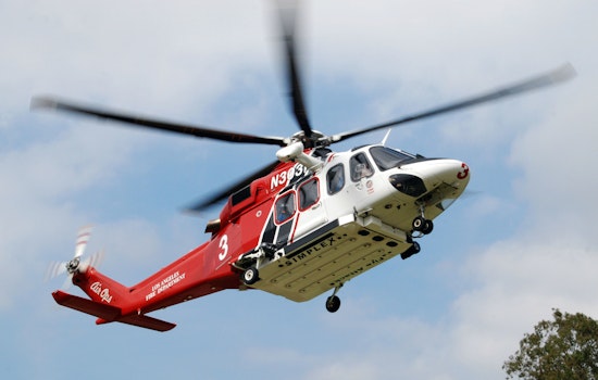Injured Mountain Biker Airlifted by LAFD Helicopter After Accident on West Mandeville Fire Road
