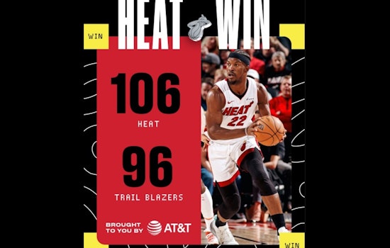 Jimmy Butler and Terry Rozier Lead Miami Heat to Fifth Straight Win Over Portland Trail Blazers