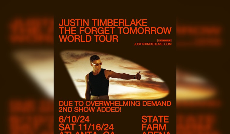 Justin Timberlake Adds Second Atlanta Show on 'Forget Tomorrow' Tour After Sellout