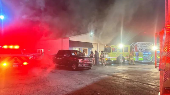 Lapeer Firefighters Rescued After Roof Collapse During Storage Facility Blaze