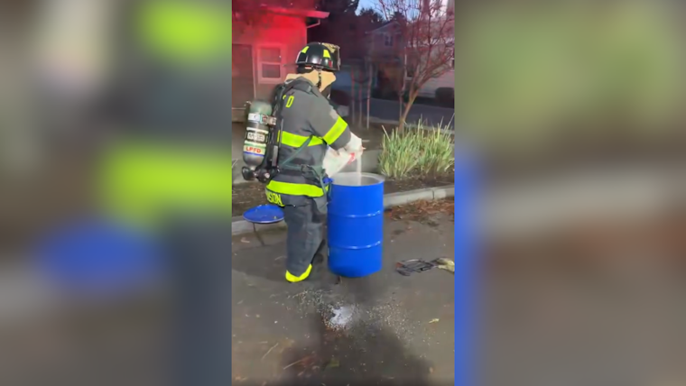 VIDEO: Livermore-Pleasanton Firefighters Avert Disaster, Tame Rogue Scooter Fire in Pleasanton