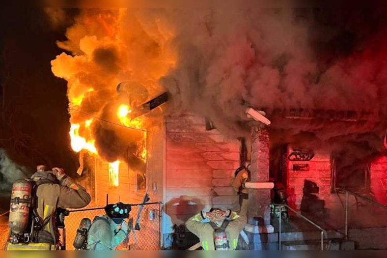 Louisville Home Engulfed in Flames, Displaces Family and Pets in Portland Neighborhood