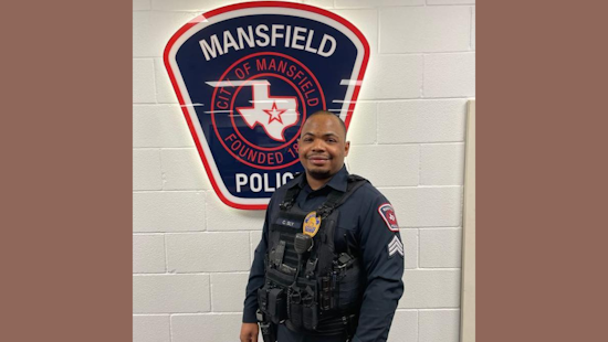 Mansfield Officer Cameron Sly Elevated to Sergeant, Police Department to Hold Public Ceremony