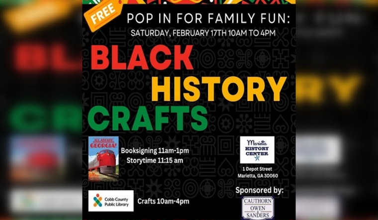 Marietta History Center Celebrates Black History Month with Free Family Fun Day