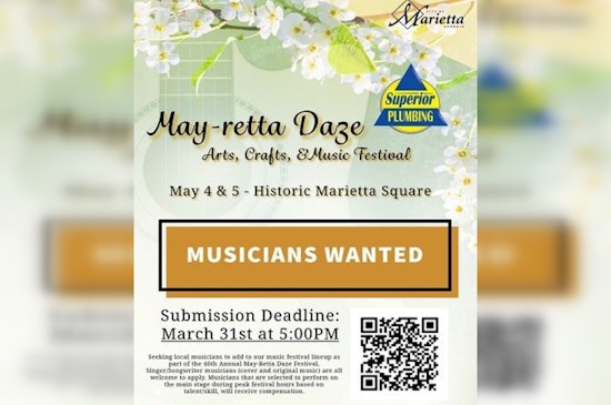Marietta Seeks Soloists and Duos for 46th Annual May-retta Daze Festival Stage