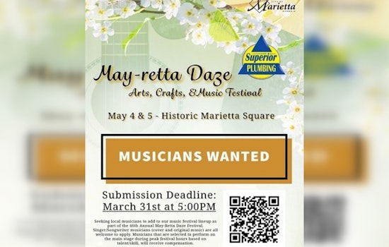 Marietta Seeks Soloists and Duos for 46th Annual May-retta Daze Festival Stage