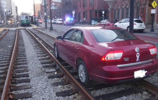 Mercury on the Tracks, Disoriented Driver Halts Green Line in Brigham Circle Mishap