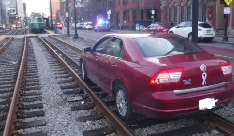 Mercury on the Tracks, Disoriented Driver Halts Green Line in Brigham Circle Mishap