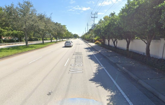 Miami Authorities Investigate Corvette Crash on West Sunrise Boulevard, Plantation Police Advise Alternative Routes