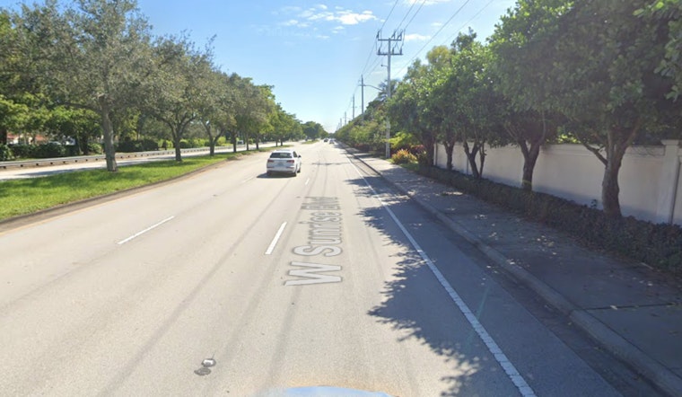Miami Authorities Investigate Corvette Crash on West Sunrise Boulevard, Plantation Police Advise Alternative Routes
