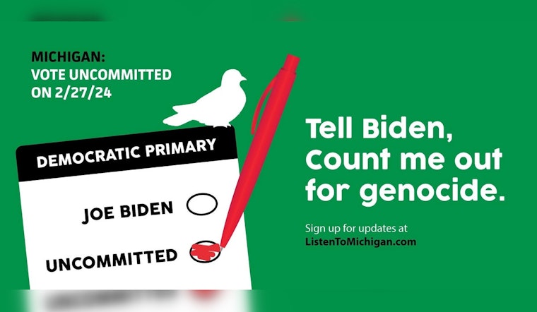 Michigan's Democratic Leaders Spearhead "Uncommitted" Vote in Primary Against Biden's Israel Policy