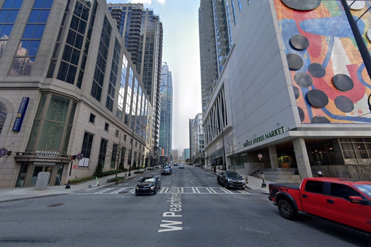 Midtown Atlanta Street Reopens After Severe Storm Sends Glass Showering from High-Rise