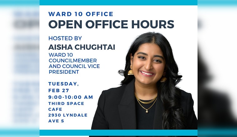 Minneapolis Constituents Invited to Coffee Chat with City Officials at Third Space Cafe