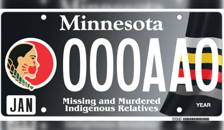 Minnesota Introduces Special License Plate to Honor Missing and Murdered Indigenous People