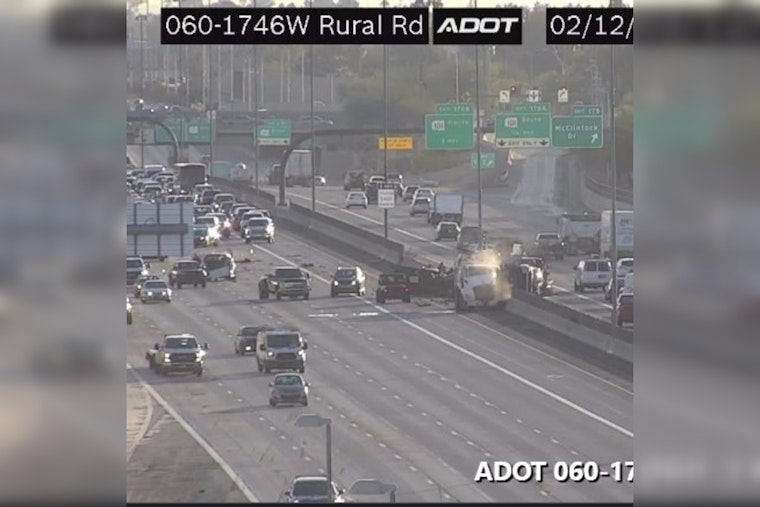 Morning Commute in Phoenix Disrupted by Multi-Vehicle Crash on US 60