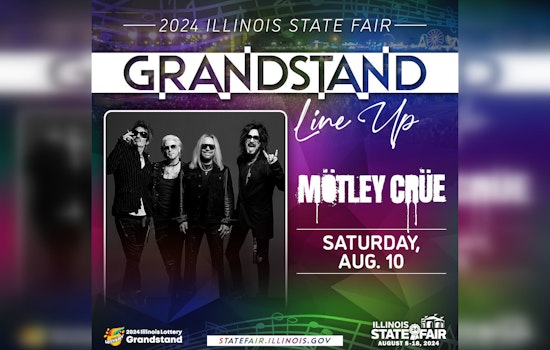Mötley Crüe to Electrify Illinois State Fair — Legendary Los Angeles Rockers Set to Headline in Springfield