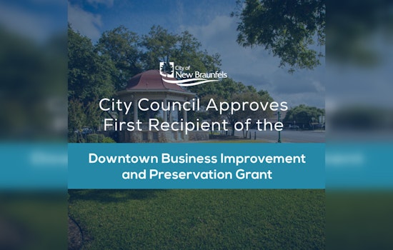 New Braunfels Grants Celebrations Bridal and Prom $5,000 for Downtown Revitalization Efforts
