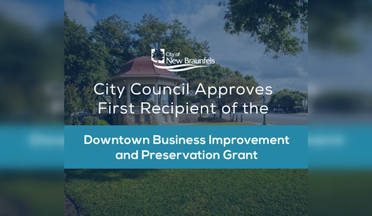 New Braunfels Grants Celebrations Bridal and Prom $5,000 for Downtown Revitalization Efforts