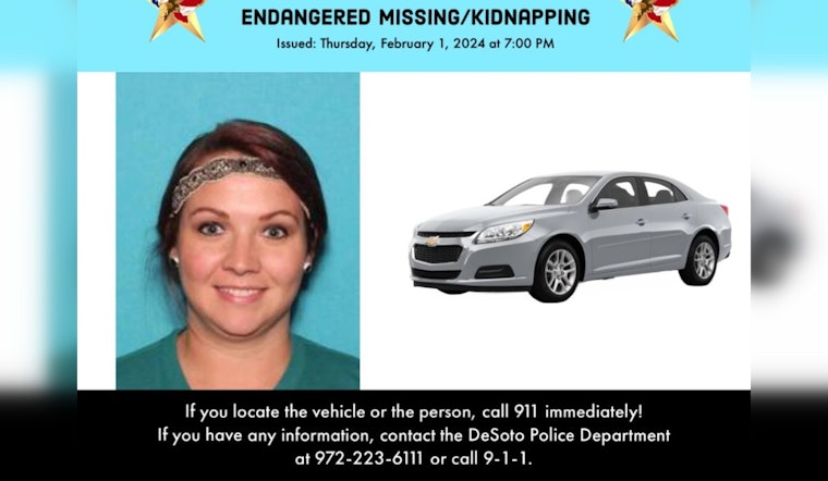 North Texas Woman Found Safe in Laredo, DeSoto Police Investigate Suspected Kidnapping