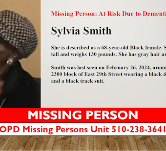 Oakland Police Issue Silver Alert for Missing Elderly Woman with Dementia