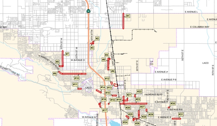 Palmdale Motorists, Expect Delays Amid Week-Long Road and Sewer Construction Projects