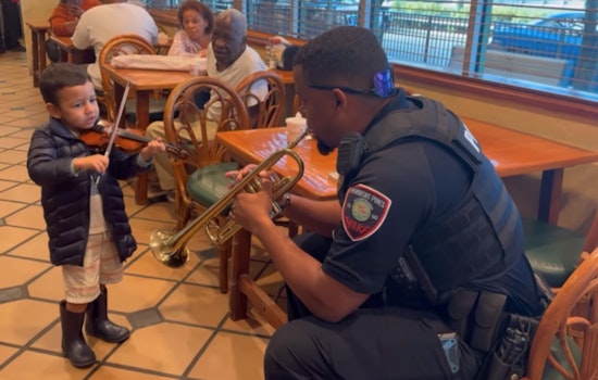 Pembroke Pines Police Officer and 4-Year-Old Violin Prodigy Delight Locals with Street Duet